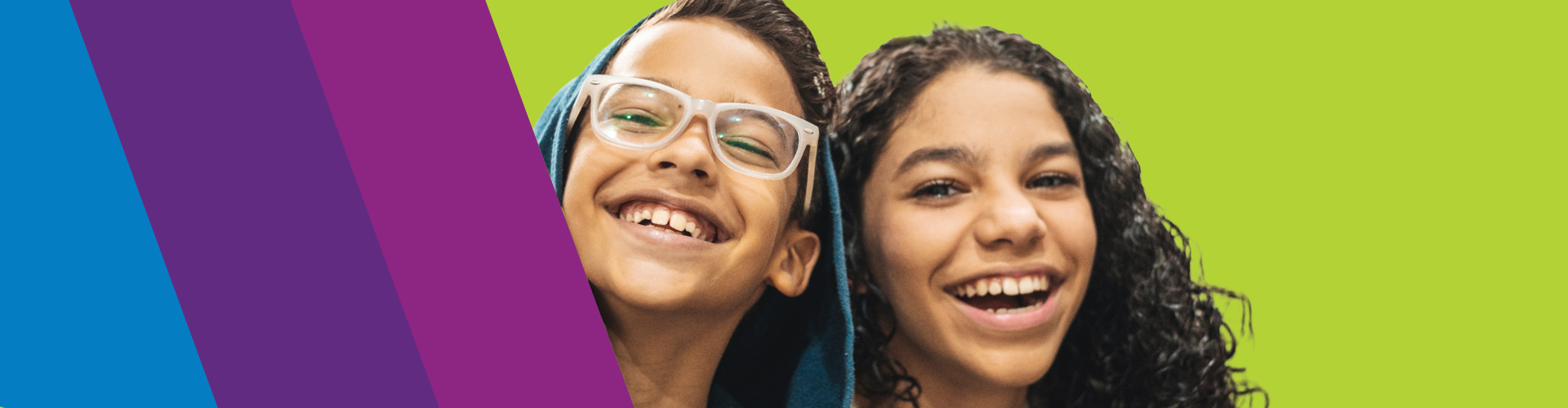 boy and girl laughing