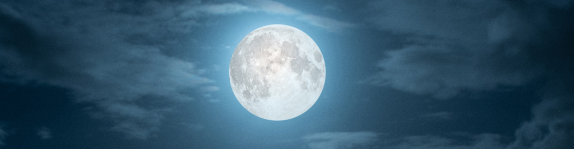 Moon and clouds