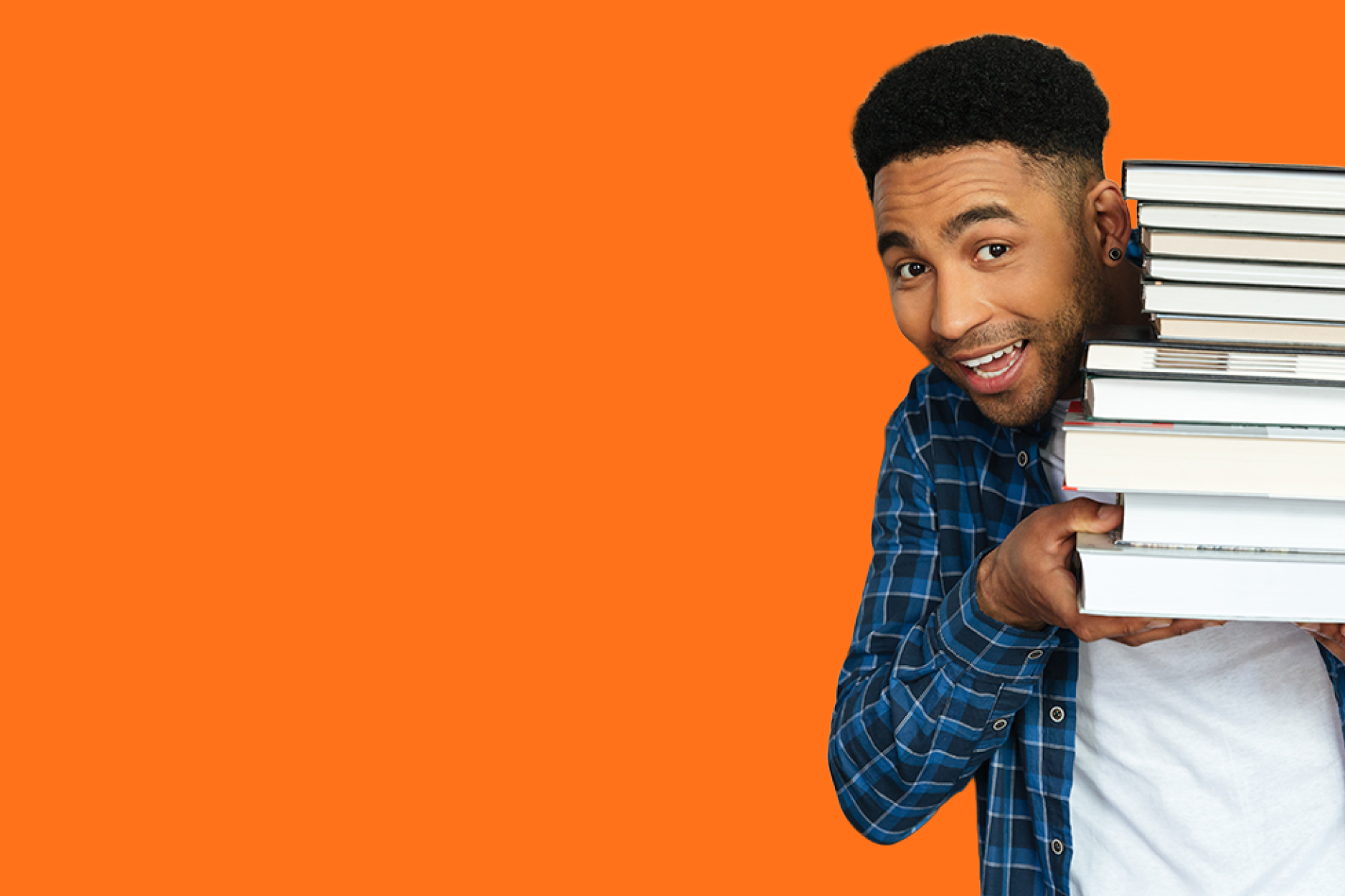guy with books